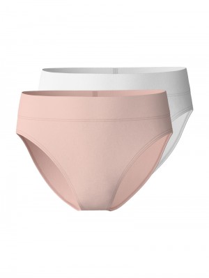 Creole Pink Calida Elastic Duopack Brief Soft Waistband, High Waist Women Underwear | VZCTF-8174