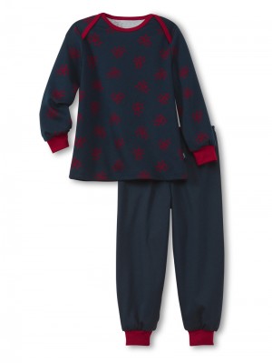 Dark Sapphire Calida Family & Friends Pyjama With Cuff Kids' Pyjama | HONXA-8027