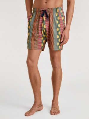 Mineral Red Calida Rmx Sleep Holiday Bermudas Men Summer Outfits | YBCVR-2481