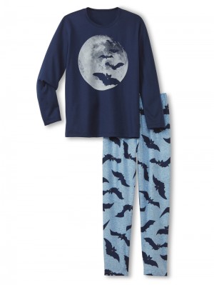 Peacoat Blue Calida Boys Bat Pyjama Kids' Pyjama | KDRYX-1560