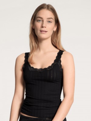 Schwarz Calida Etude Toujours Tank Top Women Underwear | AFQMV-6841
